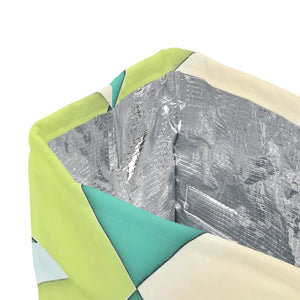 Yellow Checkered Polyester Lunch Bag Fresh Style - Dipaliz - 11.75’’ × 7.25’’ 4.75’’ - Bags