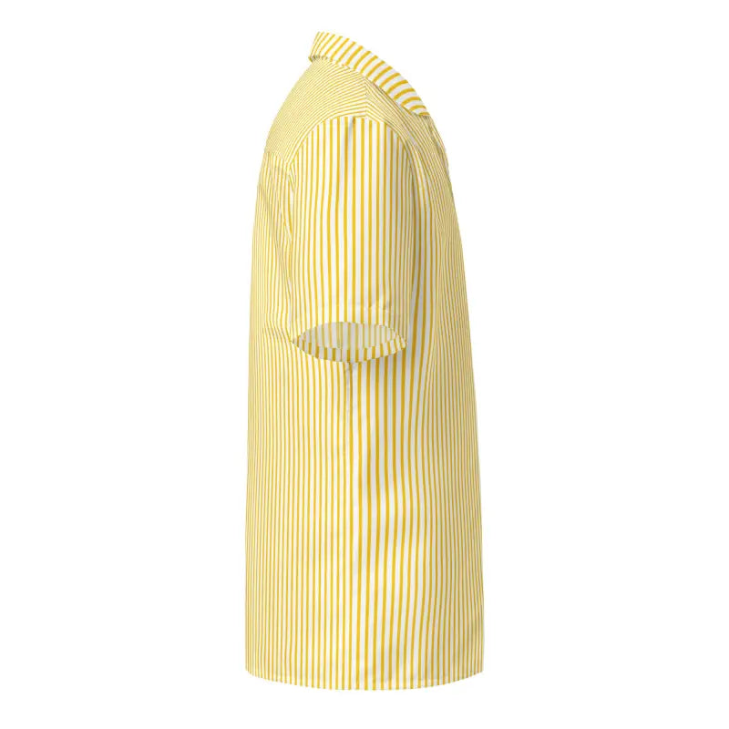 Turn Heads in Style with the Yellow Stripes Button Shirt