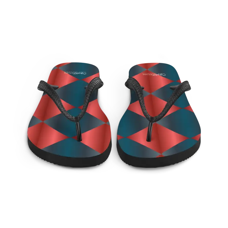 Turn Heads with Fab Blue & Red Flip Flops for Summer - Flip-flop