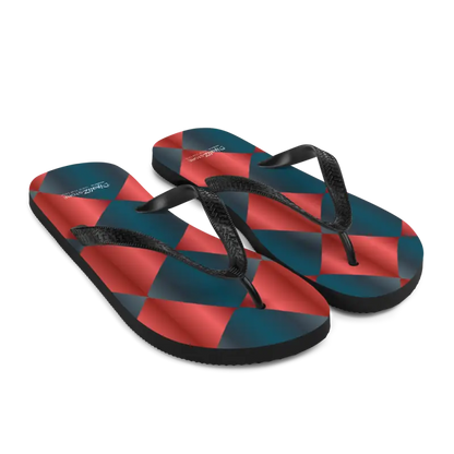 Turn Heads with Fab Blue & Red Flip Flops for Summer - Flip-flop