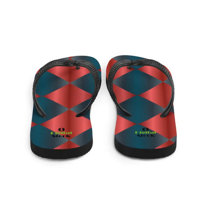 Turn Heads with Fab Blue & Red Flip Flops for Summer - Flip-flop