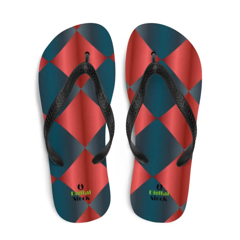 Turn Heads with Fab Blue & Red Flip Flops for Summer - Flip-flop