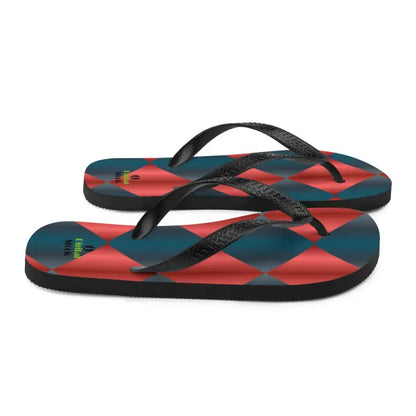 Turn Heads with Fab Blue & Red Flip Flops for Summer - Flip-flop