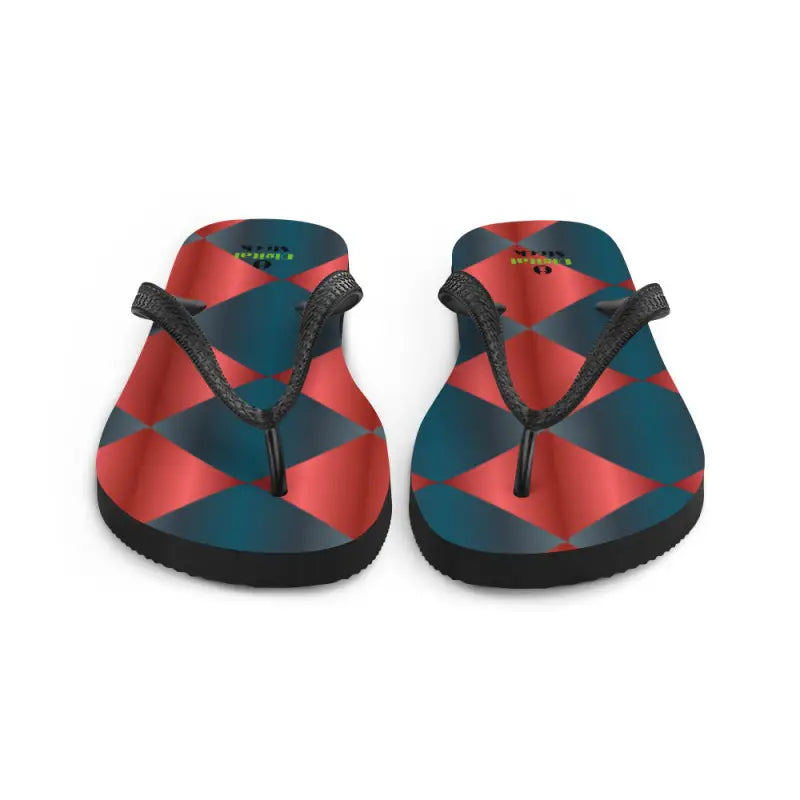 Turn Heads with Fab Blue & Red Flip Flops for Summer - Flip-flop