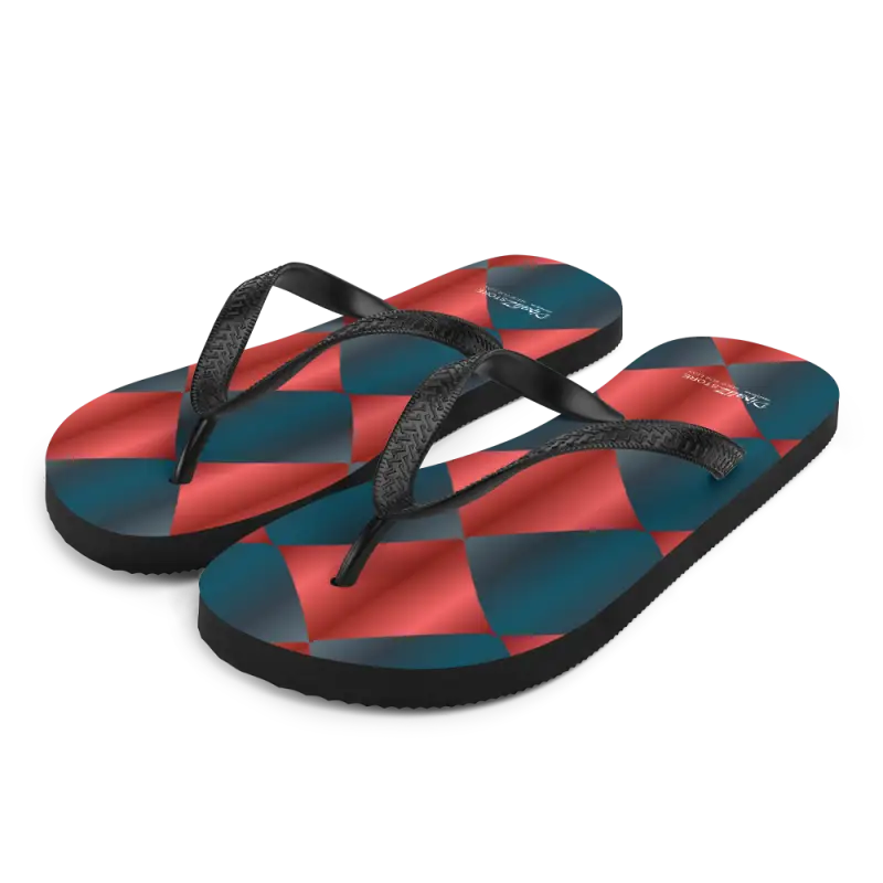 Turn Heads with Fab Blue & Red Flip Flops for Summer - s Flip-flop