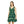 Dresses - Light Green Floral Skater Dress Nature Inspired Style - Dipaliz s