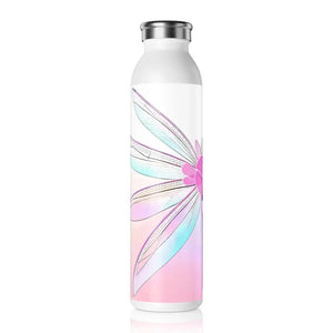 Slim Water Bottle - Abstract Pattern Fashion Design - Dipaliz - 20oz / White - Bottles