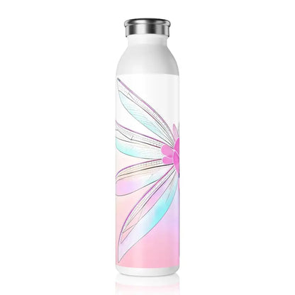 Trendy Abstract Slim Water Bottle by Dipaliz - 20oz / White Mug