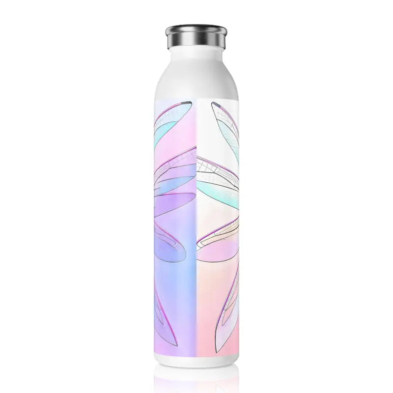 Trendy Abstract Slim Water Bottle by Dipaliz - 20oz / White Mug