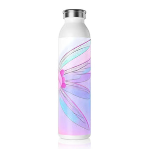 Slim Water Bottle - Abstract Pattern Fashion Design - Dipaliz - 20oz / White - Bottles