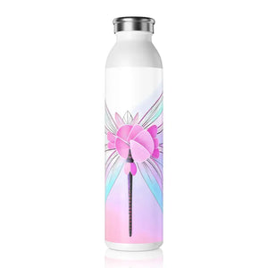Slim Water Bottle - Abstract Pattern Fashion Design - Dipaliz - 20oz / White - Bottles