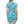 Aqua Blue Geometric Shirt Dress Bold Fashion Statement - Dipaliz - Dresses