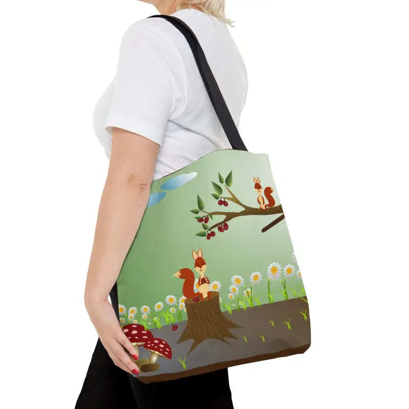 Turn Heads with the Trendy Squirrel Chic Tote Bag - Medium Bags