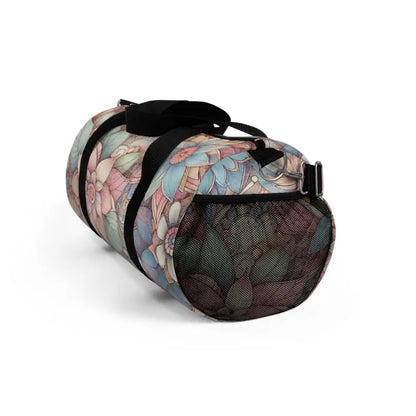 Turn Heads with a Vibrant Floral Polyester Duffel Bag - Bags