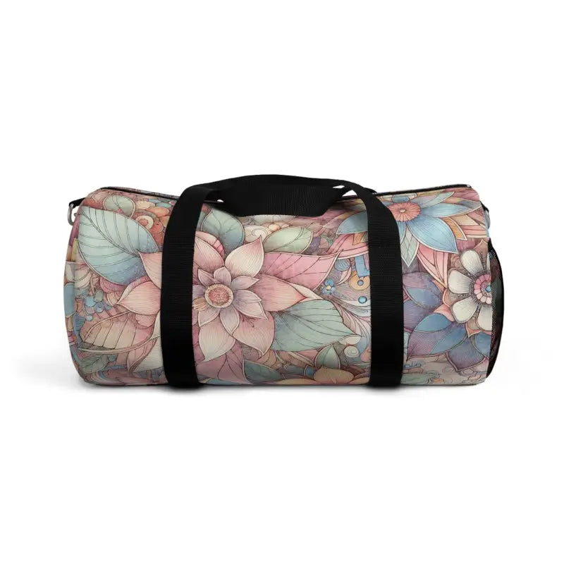 Turn Heads with a Vibrant Floral Polyester Duffel Bag - Bags