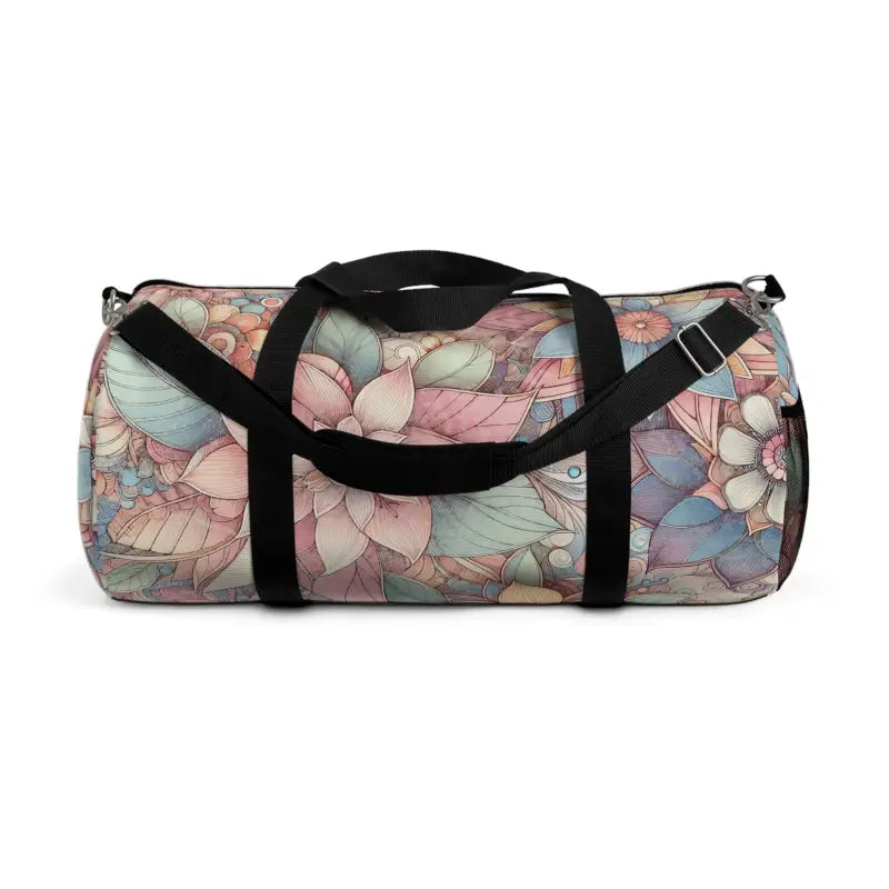 Turn Heads with a Vibrant Floral Polyester Duffel Bag - Bags