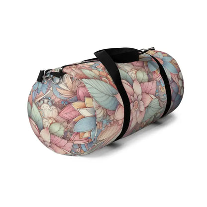 Turn Heads with a Vibrant Floral Polyester Duffel Bag - Bags