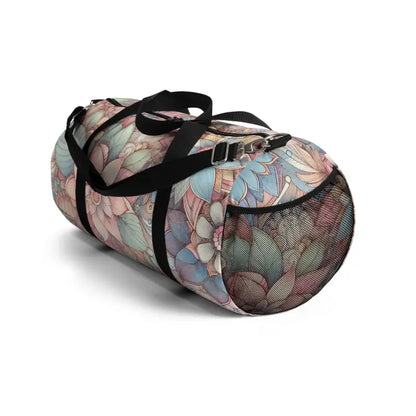 Turn Heads with a Vibrant Floral Polyester Duffel Bag - Bags