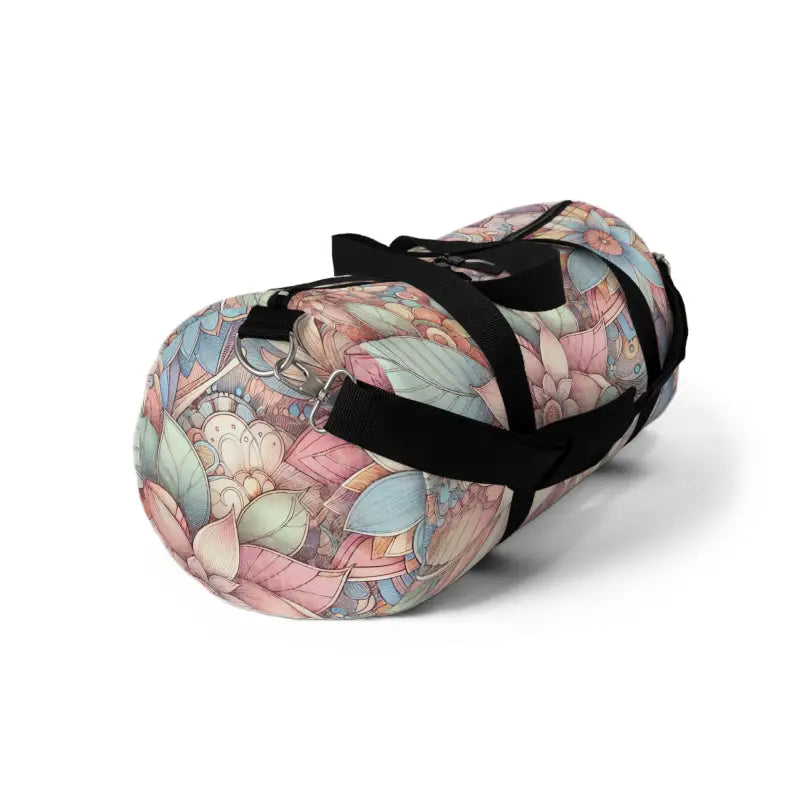 Turn Heads with a Vibrant Floral Polyester Duffel Bag - Bags