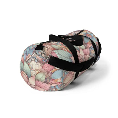 Turn Heads with a Vibrant Floral Polyester Duffel Bag - Bags