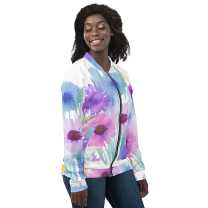 Blooming Unisex Bomber Jacket: your Vibrant Wardrobe Must-have - Clothing