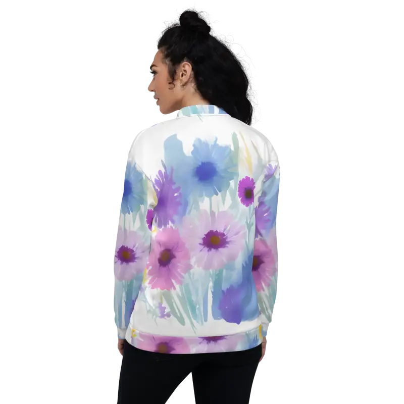 Blooming Unisex Bomber Jacket: your Vibrant Wardrobe Must-have - Clothing