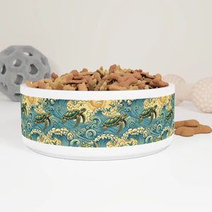 Turtle Style Pet Bowl - Vibrant Ceramic Dish - Dipaliz - Bowls Feeders & Waterers