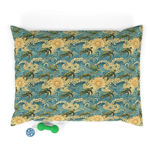 Plush Cotton Pet Bed - Turtles Design for Happy Pups - Dipaliz - Beds