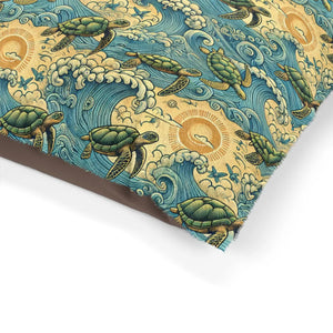 Plush Cotton Pet Bed - Turtles Design for Happy Pups - Dipaliz - Beds