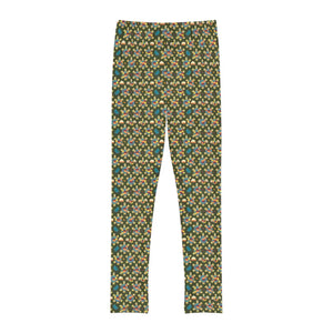 Vibrant Youth Full-length Leggings - Seam Thread Color - Dipaliz