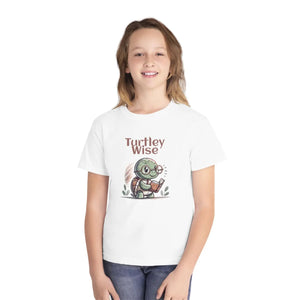Soft Cotton Youth Tee - Turtley Wise Unleash Comfort - Dipaliz - T-shirts - Xs