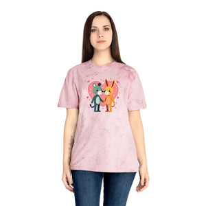 Vibrant Color Blast T-shirt Valentine’s Day Icon Style - Dipaliz - T-shirts
