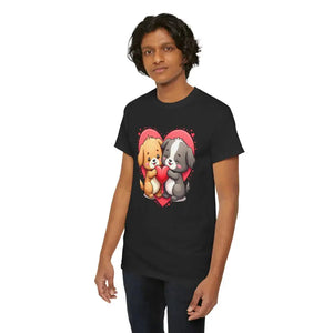 Premium Unisex Heavy Cotton Tee for Dog Lovers - Dipaliz - T-shirts