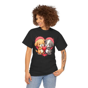 Premium Unisex Heavy Cotton Tee for Dog Lovers - Dipaliz - T-shirts