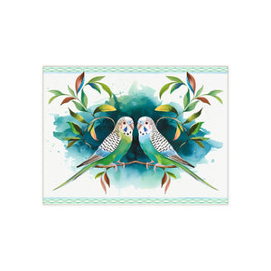 Vibrant Two Parrots Ceramic Photo Tile - Dipaliz - Ceiling Tiles