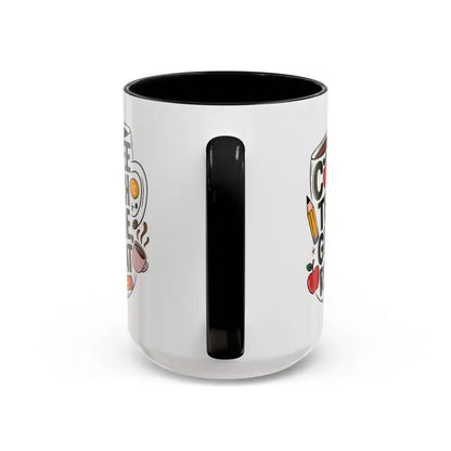 Elevate your Sip with the Two-tone Accent Coffee Mug for Teachers