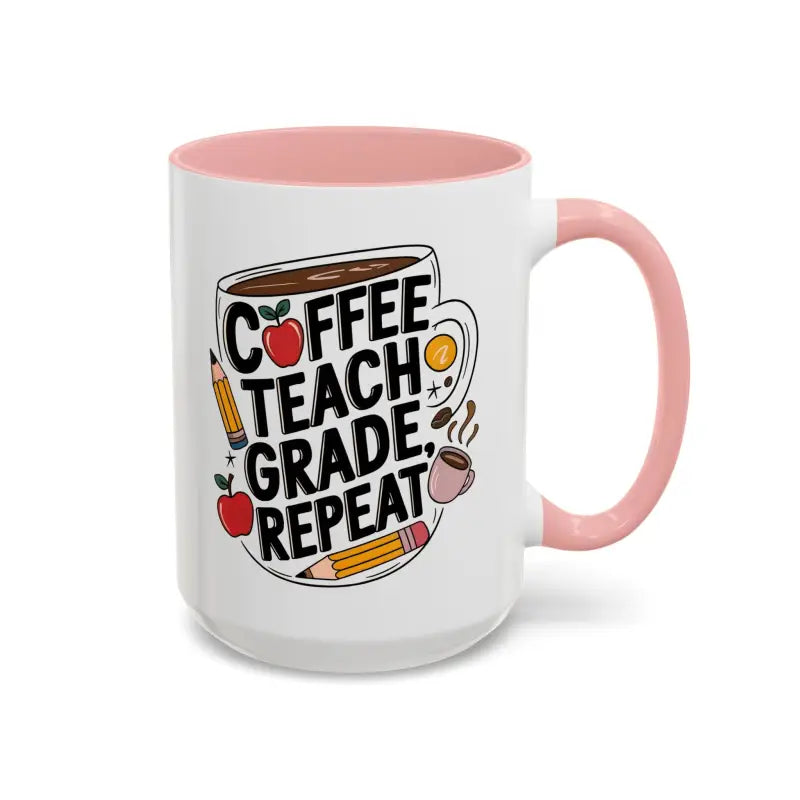 Elevate your Sip with the Two-tone Accent Coffee Mug for Teachers