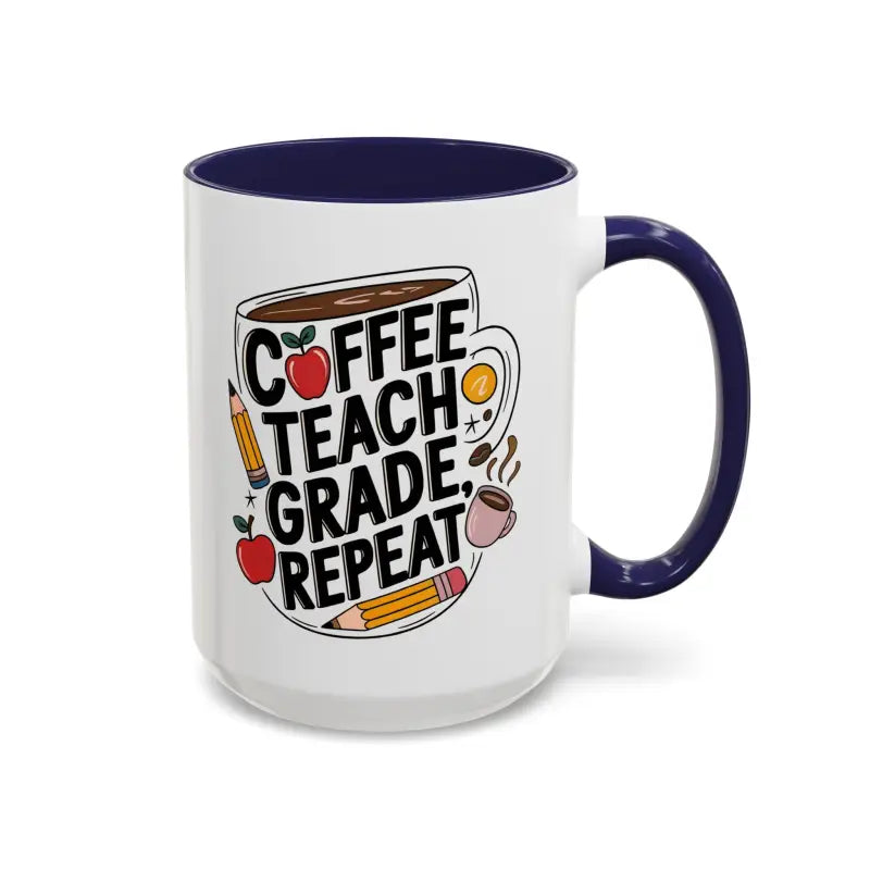 Elevate your Sip with the Two-tone Accent Coffee Mug for Teachers