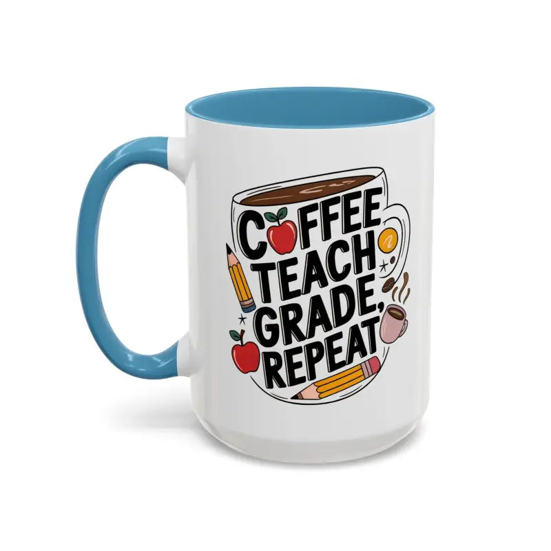 Elevate your Sip with the Two-tone Accent Coffee Mug for Teachers