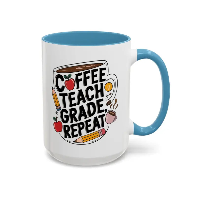 Elevate your Sip with the Two-tone Accent Coffee Mug for Teachers