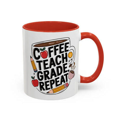 Elevate your Sip with the Two-tone Accent Coffee Mug for Teachers