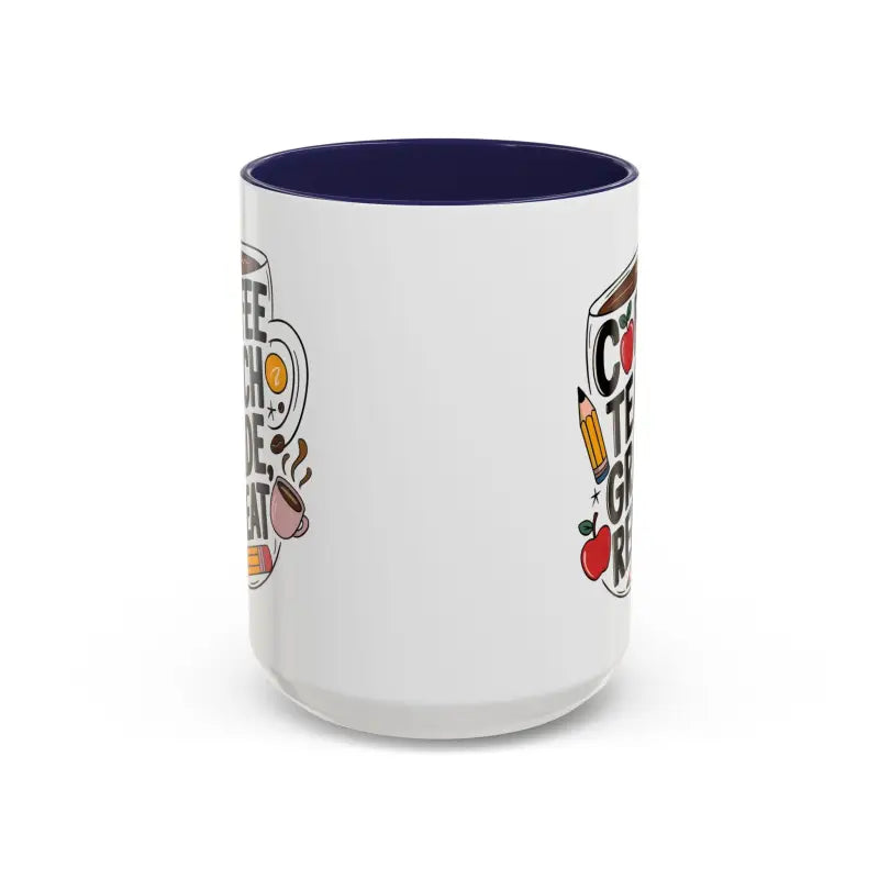 Elevate your Sip with the Two-tone Accent Coffee Mug for Teachers