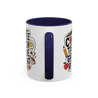 Elevate your Sip with the Two-tone Accent Coffee Mug for Teachers