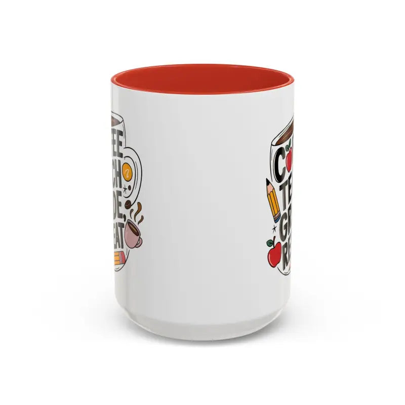 Elevate your Sip with the Two-tone Accent Coffee Mug for Teachers