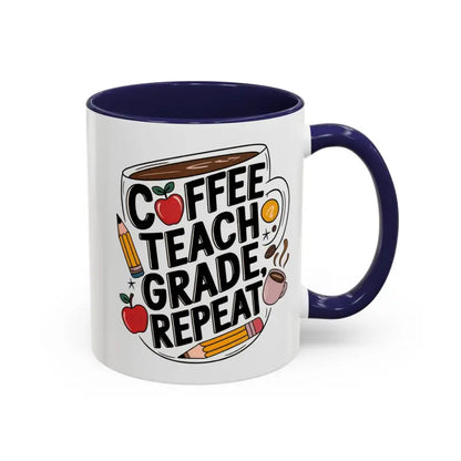 Elevate your Sip with the Two-tone Accent Coffee Mug for Teachers