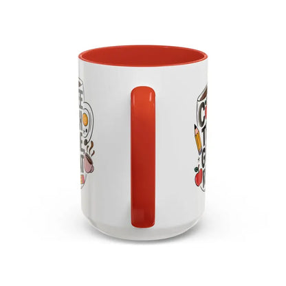 Elevate your Sip with the Two-tone Accent Coffee Mug for Teachers