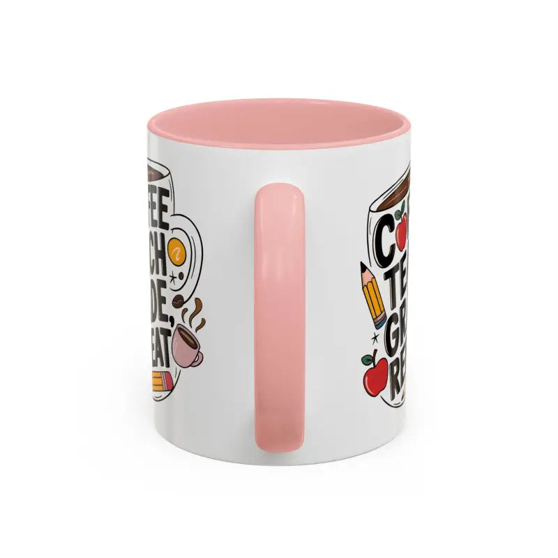 Elevate your Sip with the Two-tone Accent Coffee Mug for Teachers