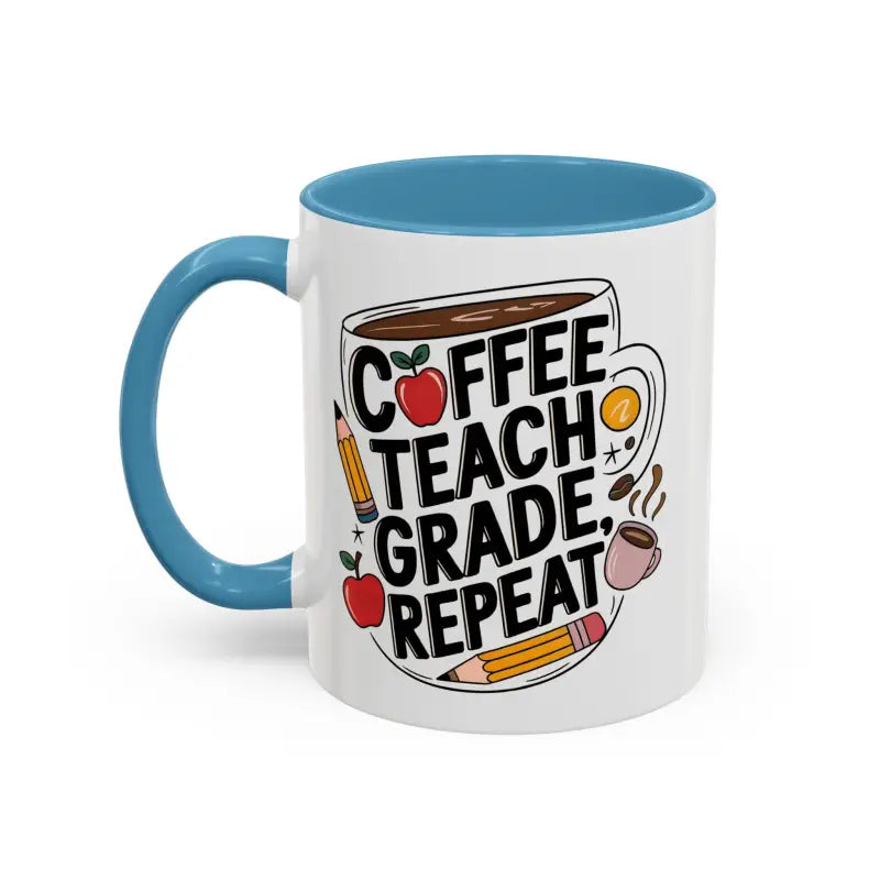 Elevate your Sip with the Two-tone Accent Coffee Mug for Teachers