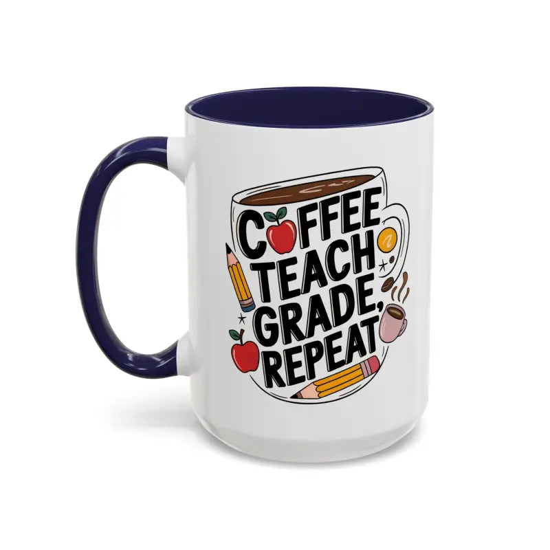 Elevate your Sip with the Two-tone Accent Coffee Mug for Teachers