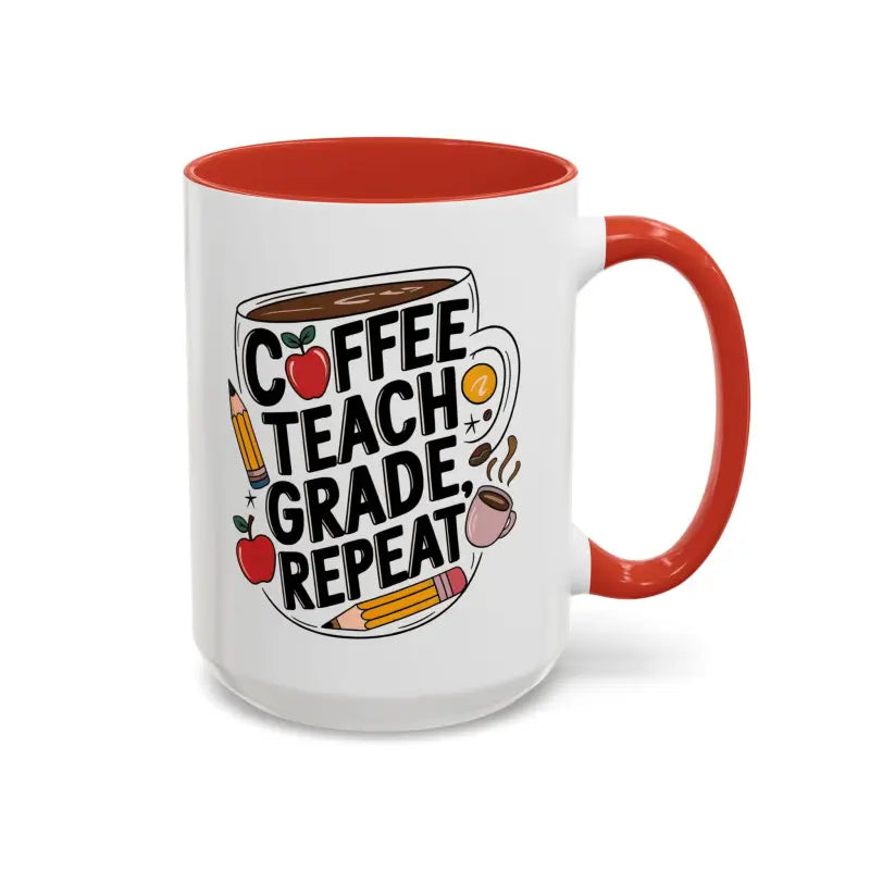 Elevate your Sip with the Two-tone Accent Coffee Mug for Teachers